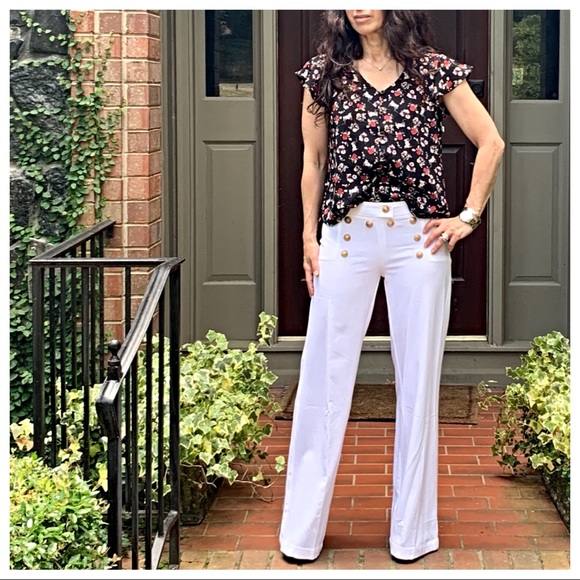 ✨LAST ONE✨Off white chic sailor style pants - Picture 6 of 8